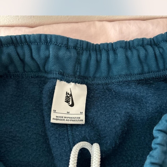 Nike blue teal Fleece Joggers athletic sweatpants - Picture 2 of 4